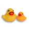 One large duck and one small